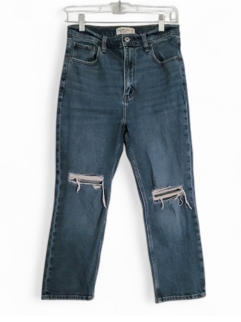Abercrombie Ultra High Rise Ankle Straight Jeans